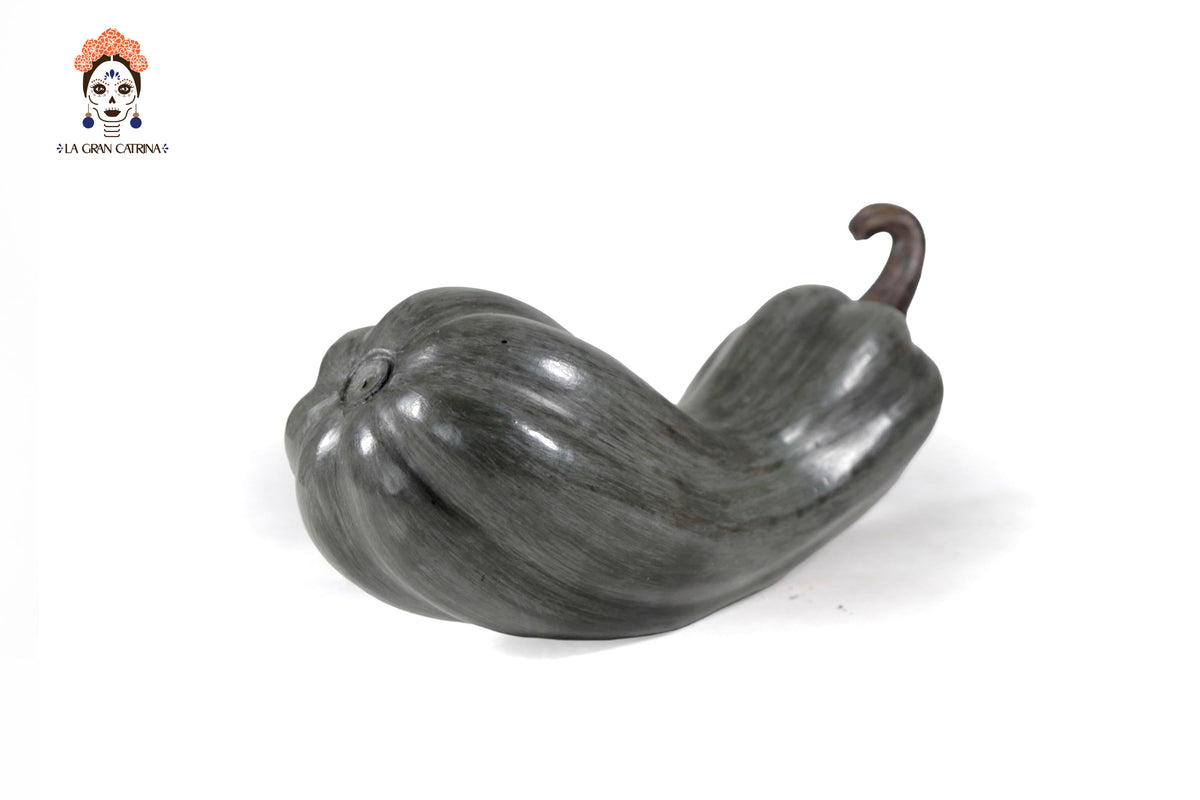 Juego de 3 calabazas gris oscuro - 25 cm. 9.8 in. Calabaza