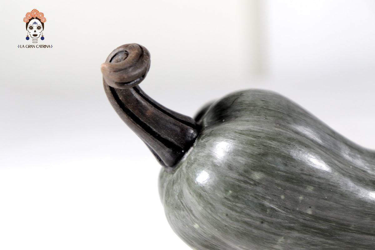 Juego de 3 calabazas gris oscuro - 25 cm. 9.8 in. Calabaza