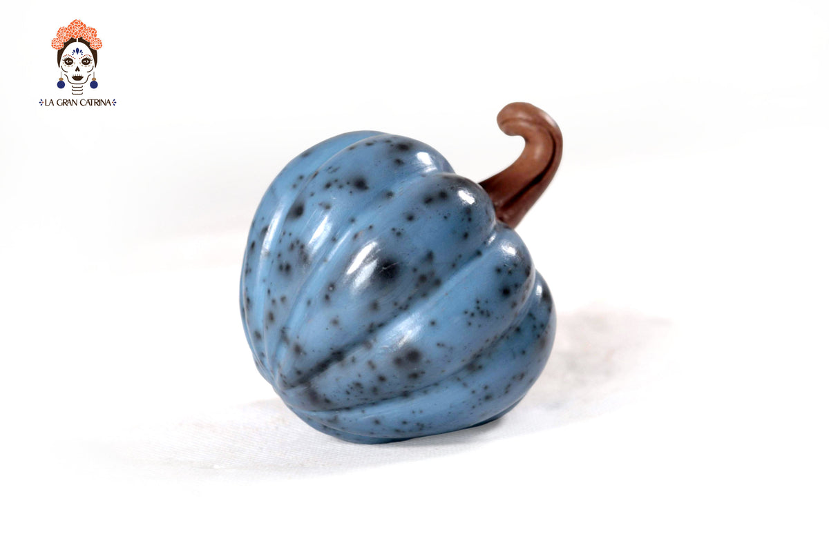 Juego de 3 calabazas azul claro - 25 cm. 9.8 in. Calabaza