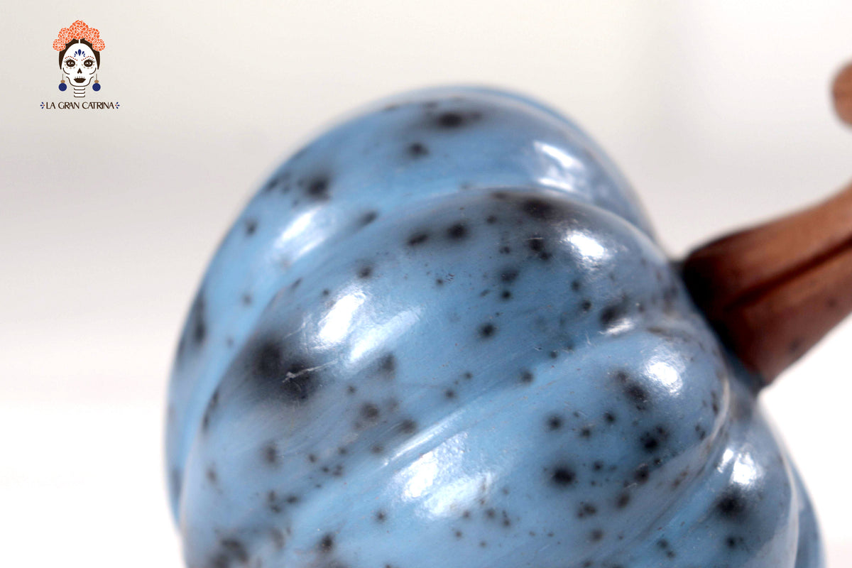 Juego de 3 calabazas azul claro - 25 cm. 9.8 in. Calabaza