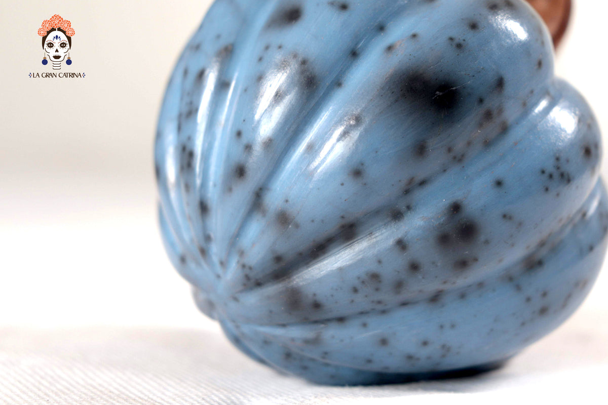Juego de 3 calabazas azul claro - 25 cm. 9.8 in. Calabaza