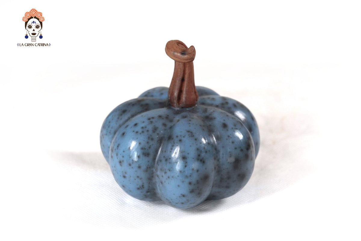 Juego de 3 calabazas azul claro - 25 cm. 9.8 in. Calabaza