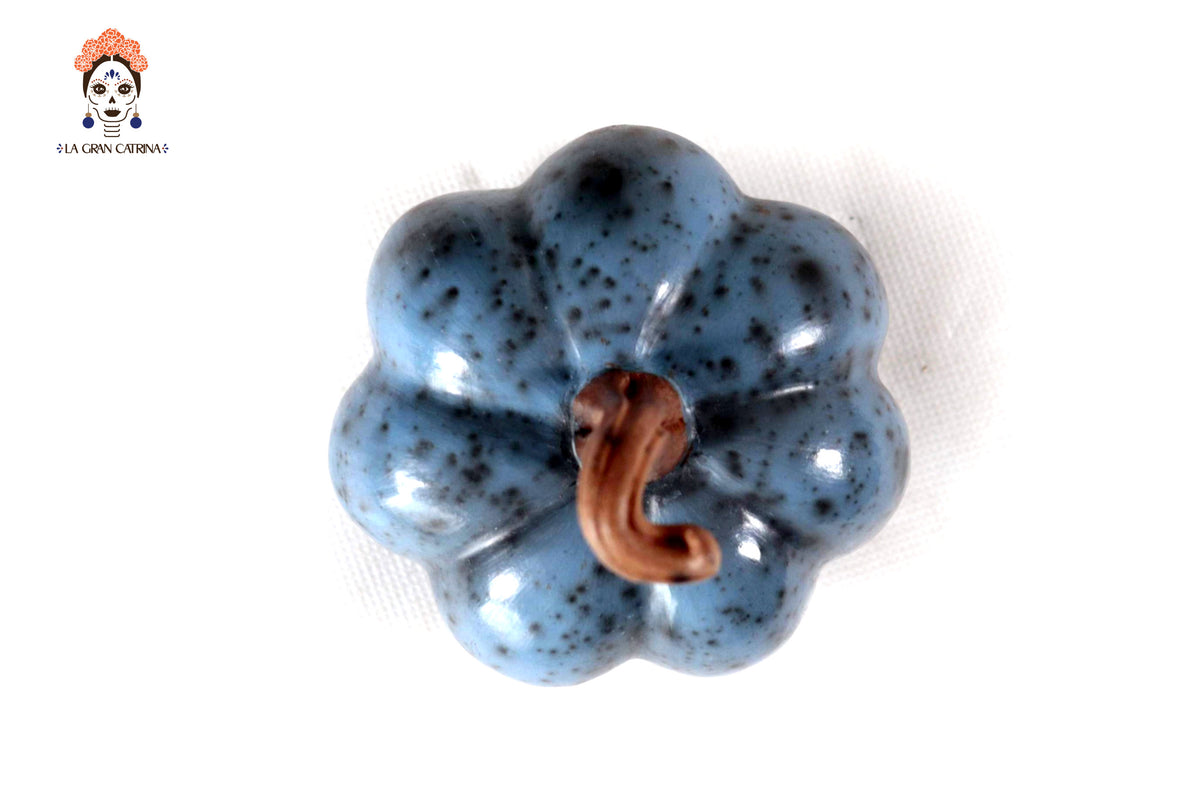 Juego de 3 calabazas azul claro - 25 cm. 9.8 in. Calabaza