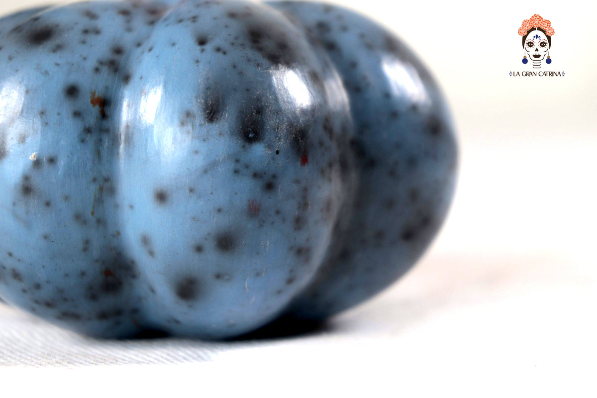 Juego de 3 calabazas azul claro - 25 cm. 9.8 in. Calabaza