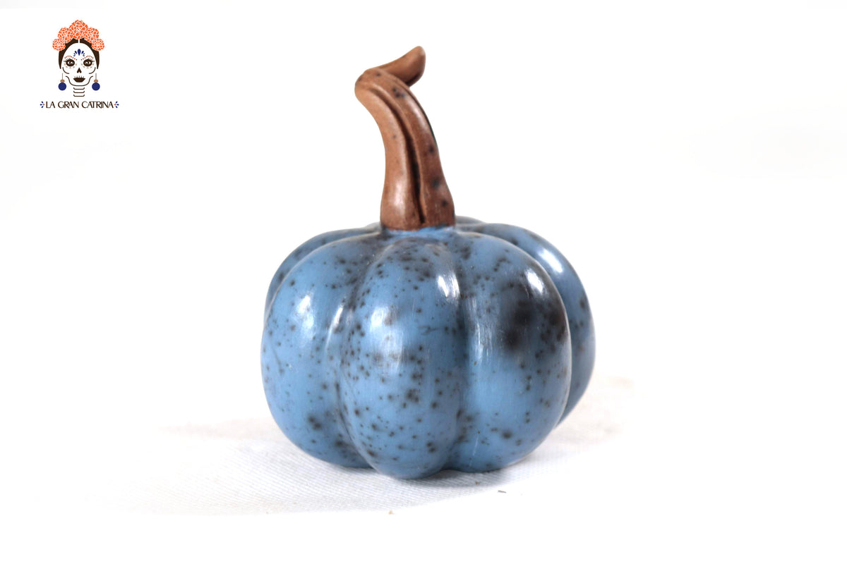 Juego de 3 calabazas azul claro - 25 cm. 9.8 in. Calabaza