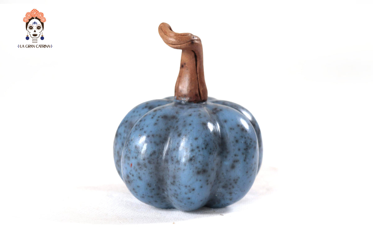 Juego de 3 calabazas azul claro - 25 cm. 9.8 in. Calabaza