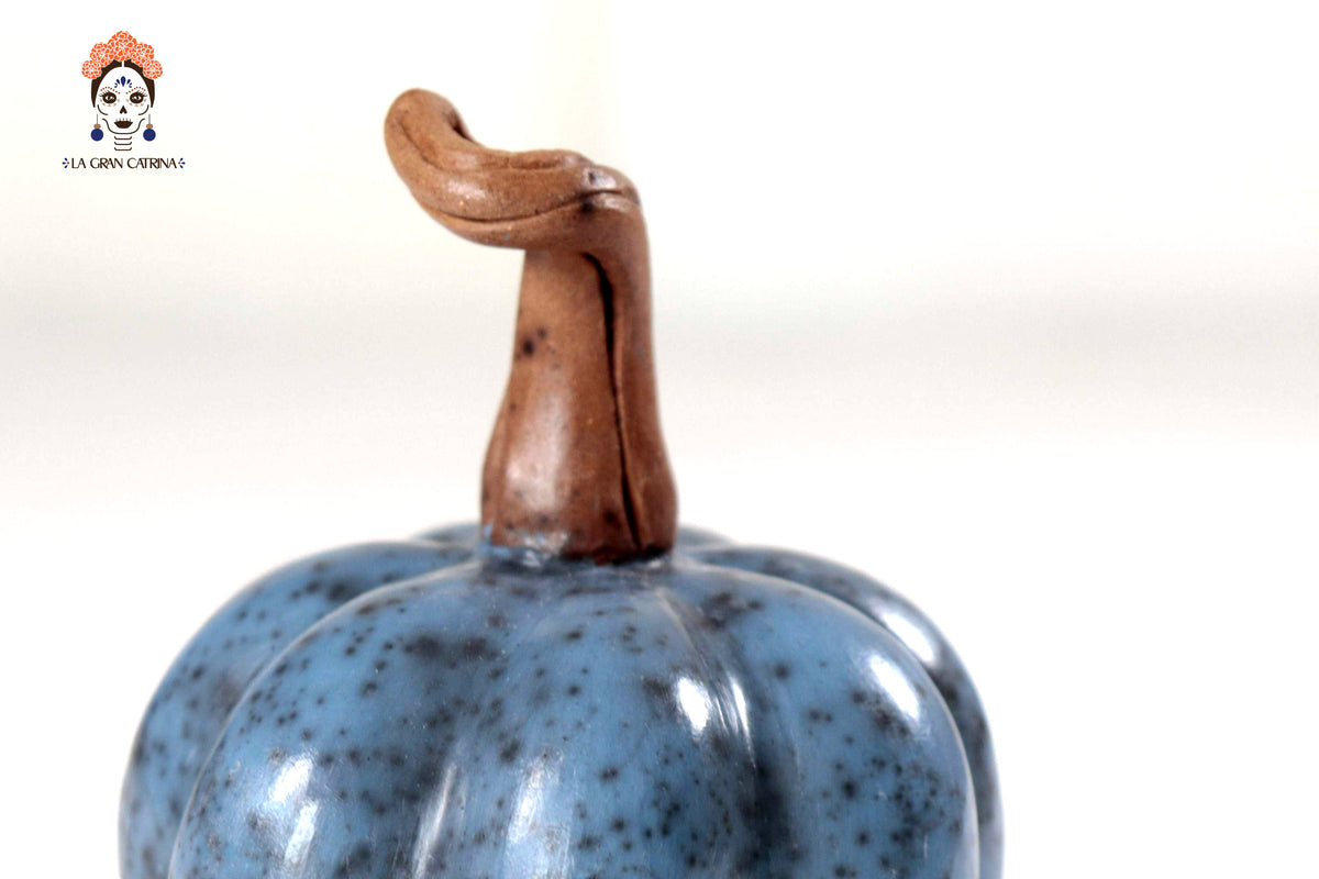 Juego de 3 calabazas azul claro - 25 cm. 9.8 in. Calabaza