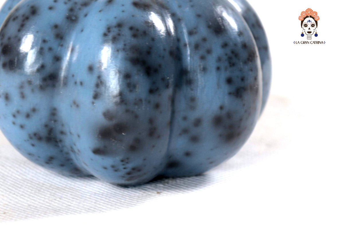Juego de 3 calabazas azul claro - 25 cm. 9.8 in. Calabaza