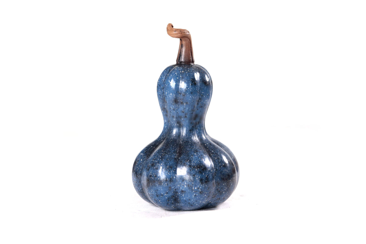 Juego de 3 calabazas azul oscuro - 25 cm. 9.8 in. - En producción Calabaza