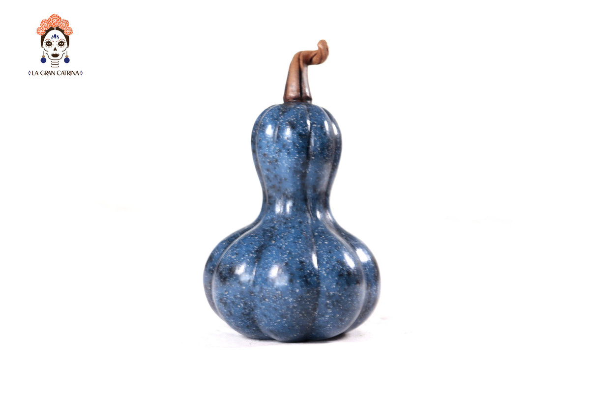 Juego de 3 calabazas azul oscuro - 25 cm. 9.8 in. - En producción Calabaza