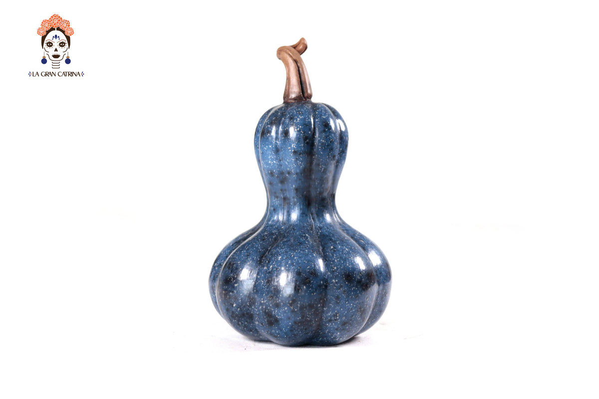 Juego de 3 calabazas azul oscuro - 25 cm. 9.8 in. - En producción Calabaza