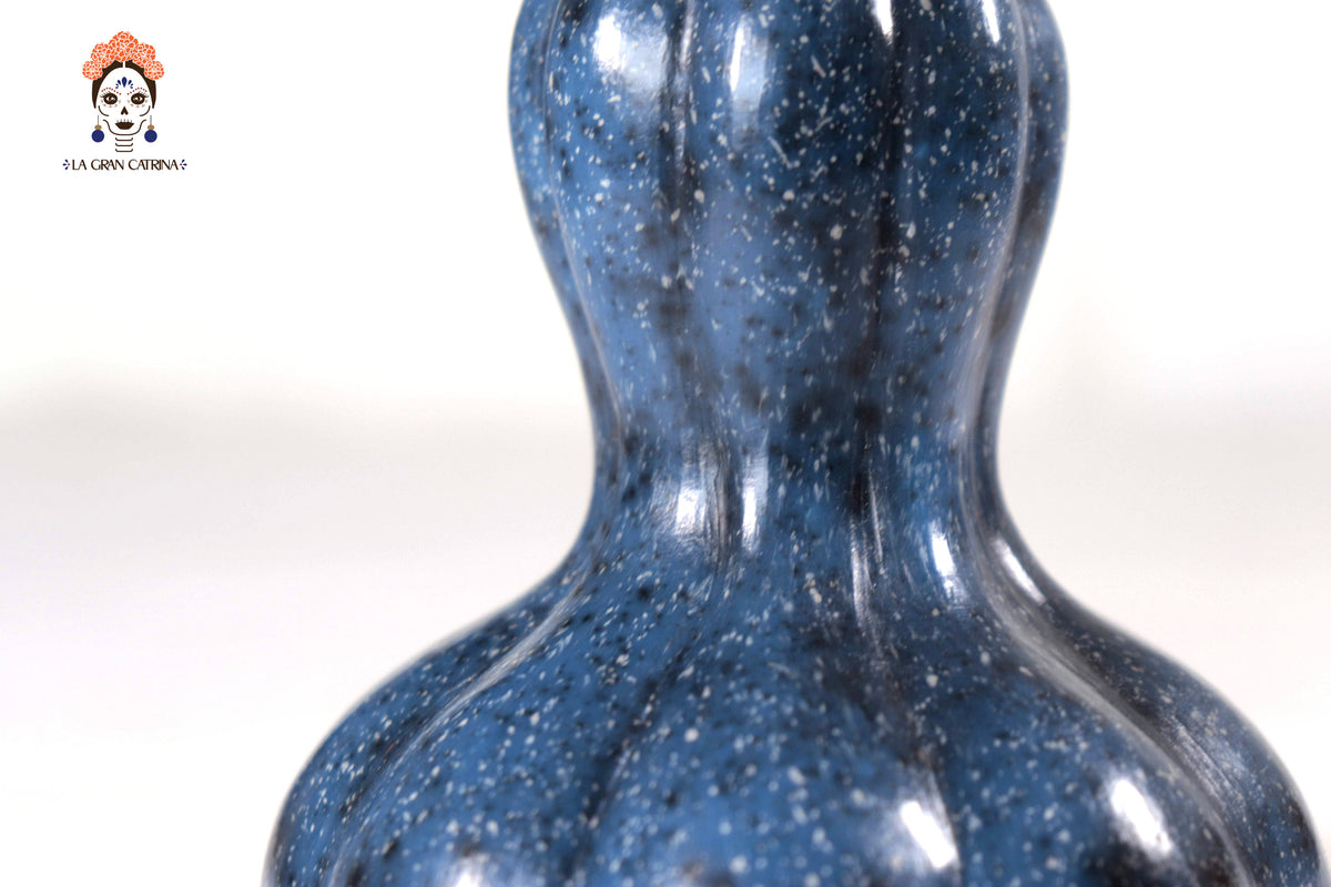Juego de 3 calabazas azul oscuro - 25 cm. 9.8 in. - En producción Calabaza