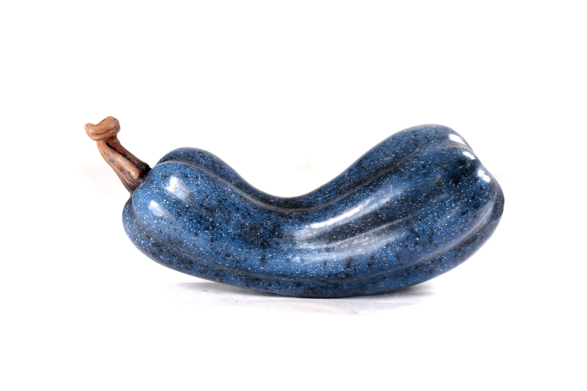 Juego de 3 calabazas azul oscuro - 25 cm. 9.8 in. - En producción Calabaza