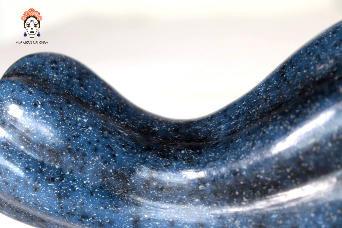 Juego de 3 calabazas azul oscuro - 25 cm. 9.8 in. - En producción Calabaza