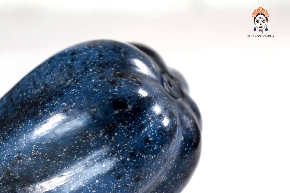 Juego de 3 calabazas azul oscuro - 25 cm. 9.8 in. - En producción Calabaza