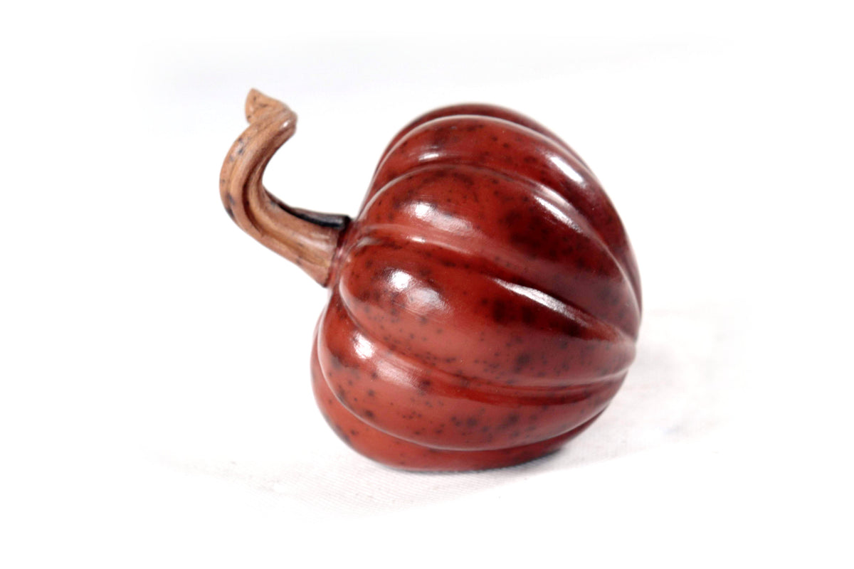 Juego de 3 calabazas rojo obscuro - 25 cm. 9.8 in. Calabaza