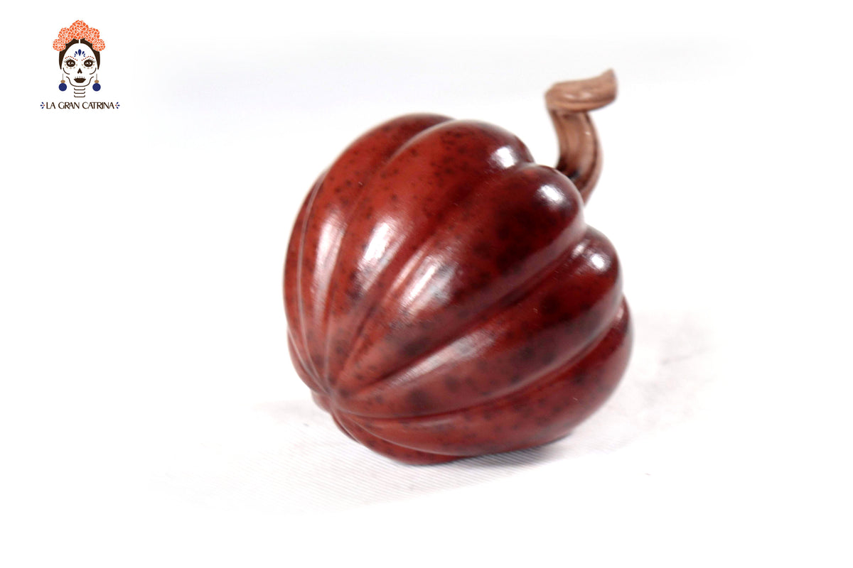 Juego de 3 calabazas rojo obscuro - 25 cm. 9.8 in. Calabaza