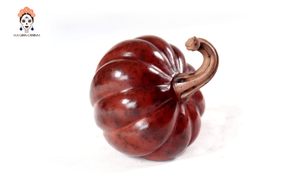 Juego de 3 calabazas rojo obscuro - 25 cm. 9.8 in. Calabaza