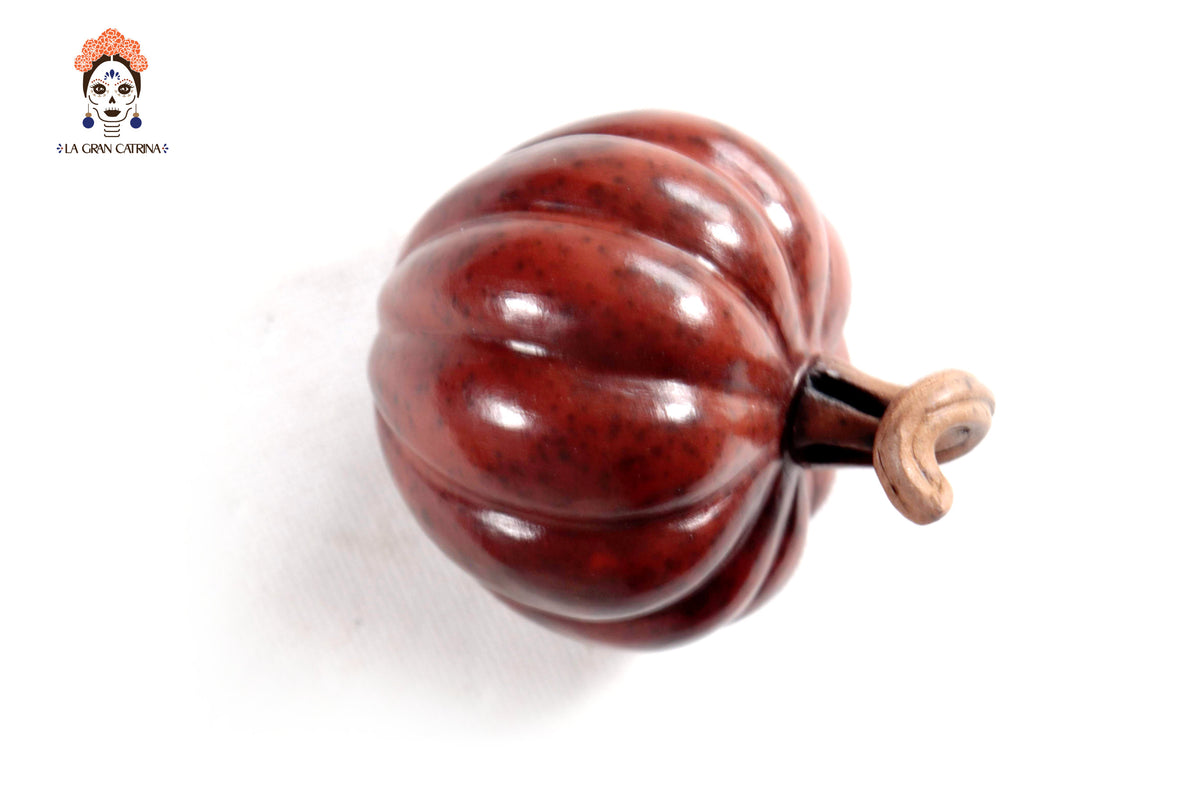 Juego de 3 calabazas rojo obscuro - 25 cm. 9.8 in. Calabaza