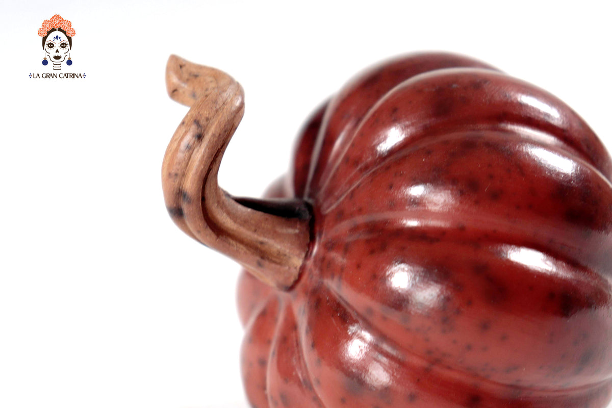 Juego de 3 calabazas rojo obscuro - 25 cm. 9.8 in. Calabaza