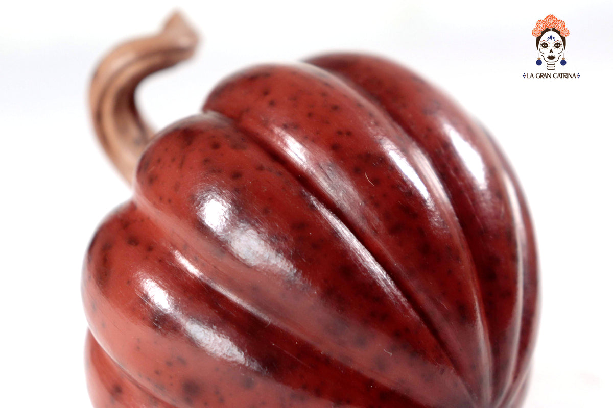 Juego de 3 calabazas rojo obscuro - 25 cm. 9.8 in. Calabaza