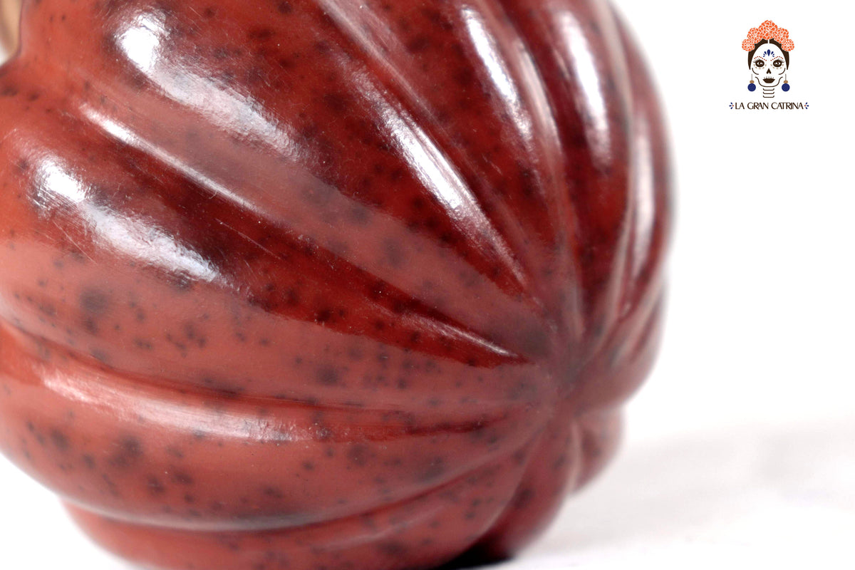 Juego de 3 calabazas rojo obscuro - 25 cm. 9.8 in. Calabaza