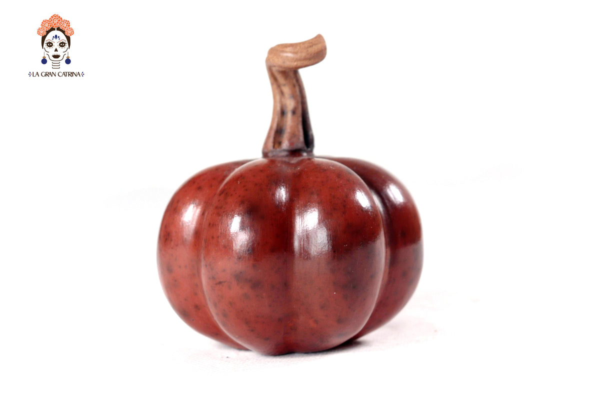 Juego de 3 calabazas rojo obscuro - 25 cm. 9.8 in. Calabaza