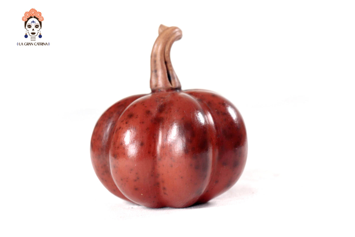 Juego de 3 calabazas rojo obscuro - 25 cm. 9.8 in. Calabaza