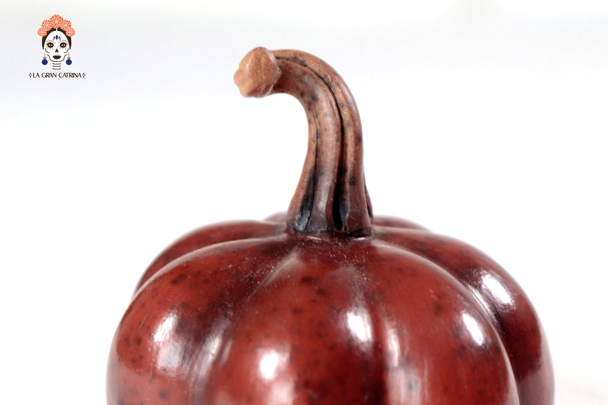Juego de 3 calabazas rojo obscuro - 25 cm. 9.8 in. Calabaza
