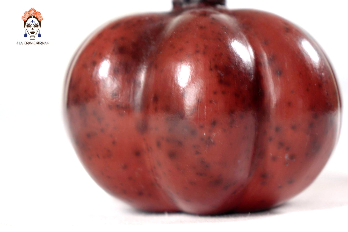 Juego de 3 calabazas rojo obscuro - 25 cm. 9.8 in. Calabaza