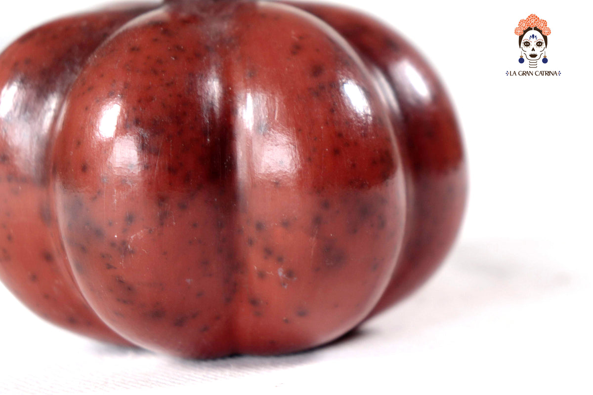 Juego de 3 calabazas rojo obscuro - 25 cm. 9.8 in. Calabaza