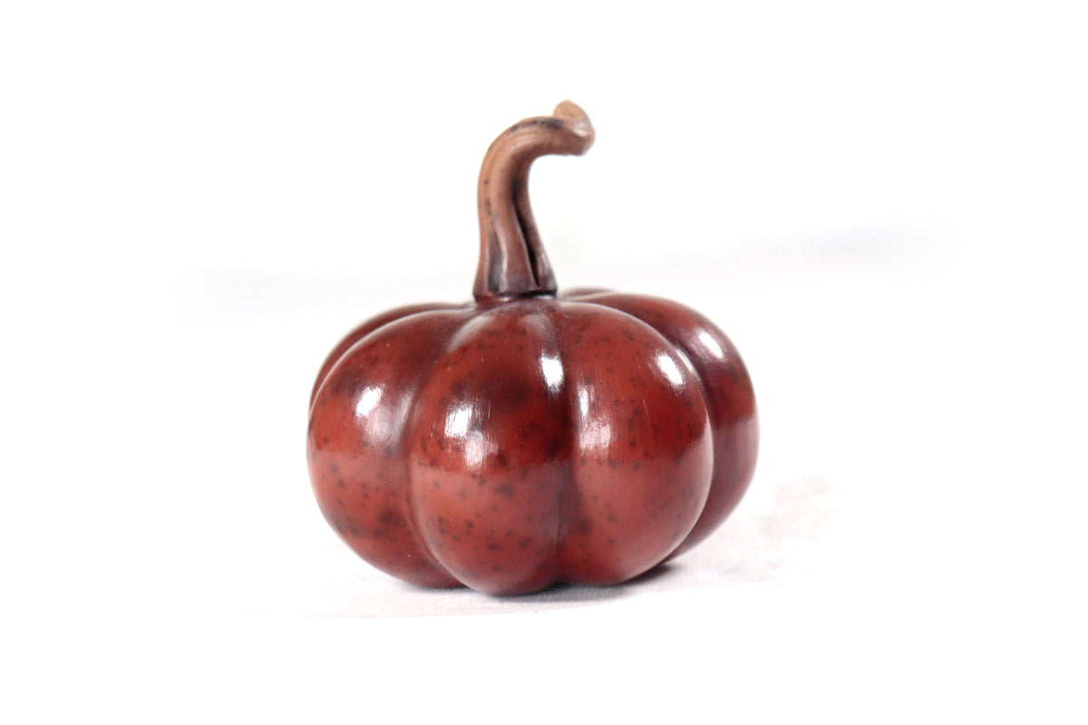 Juego de 3 calabazas rojo obscuro - 25 cm. 9.8 in. Calabaza