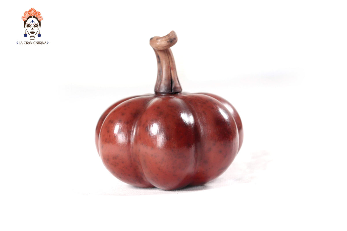 Juego de 3 calabazas rojo obscuro - 25 cm. 9.8 in. Calabaza