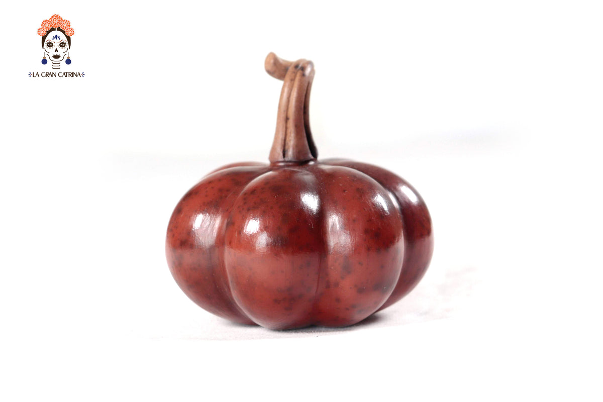 Juego de 3 calabazas rojo obscuro - 25 cm. 9.8 in. Calabaza