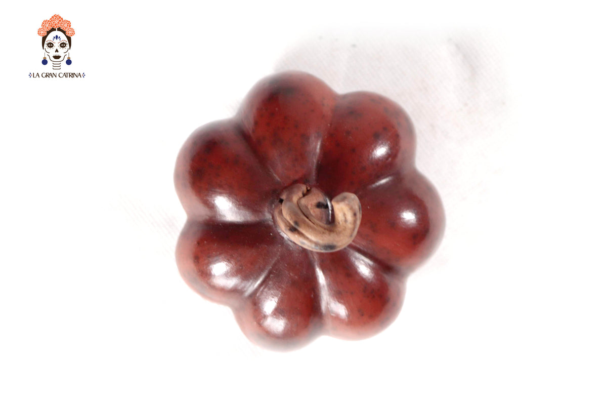 Juego de 3 calabazas rojo obscuro - 25 cm. 9.8 in. Calabaza