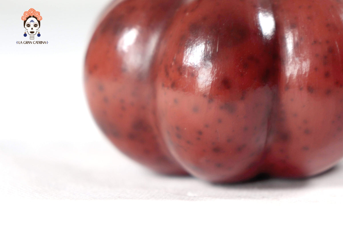 Juego de 3 calabazas rojo obscuro - 25 cm. 9.8 in. Calabaza