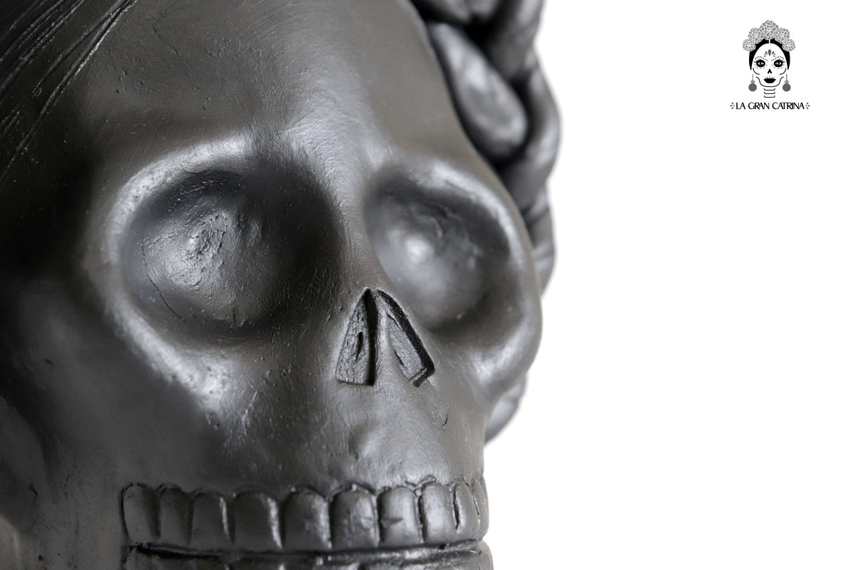 Trío de calaveras - Macetas medianas negras