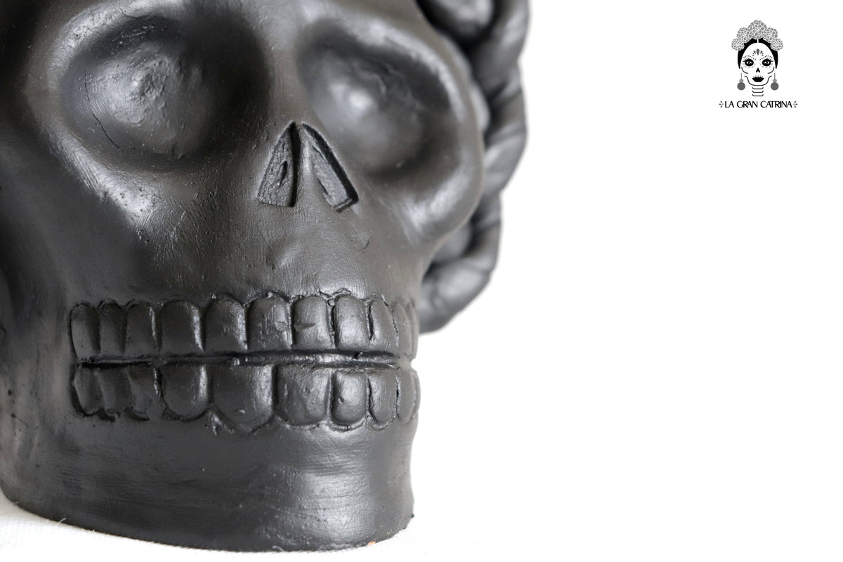 Trío de calaveras - Macetas medianas negras