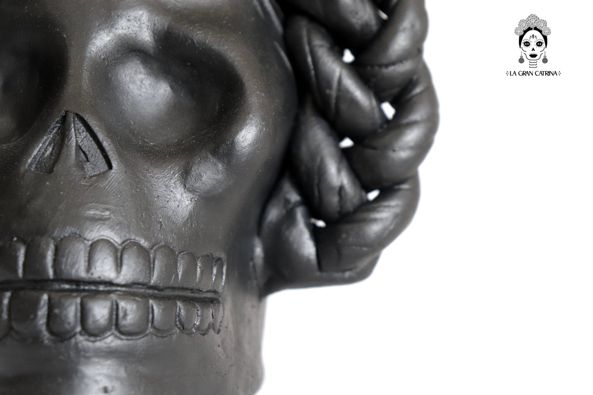 Trío de calaveras - Macetas medianas negras