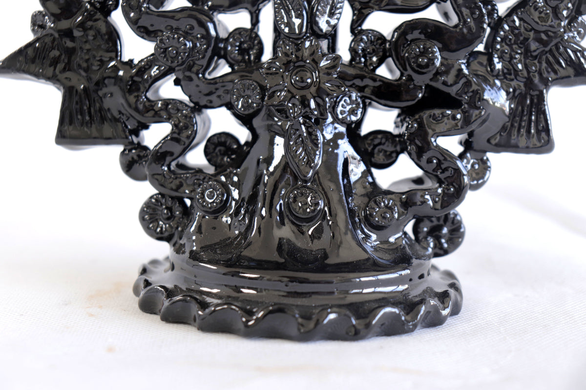 Candelero negro de 11 velas - 30 cm. 11.8 in