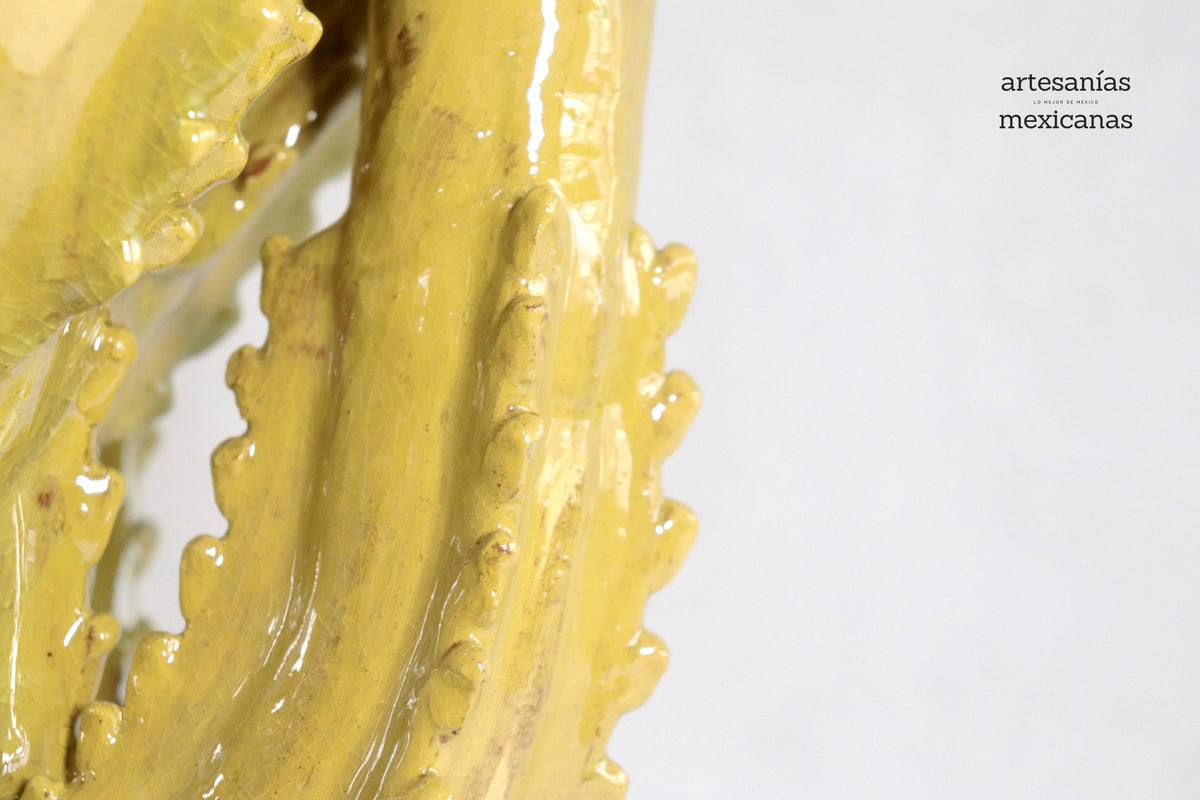 Candelero Nopal Amarillo - 44 cm 17.3 in