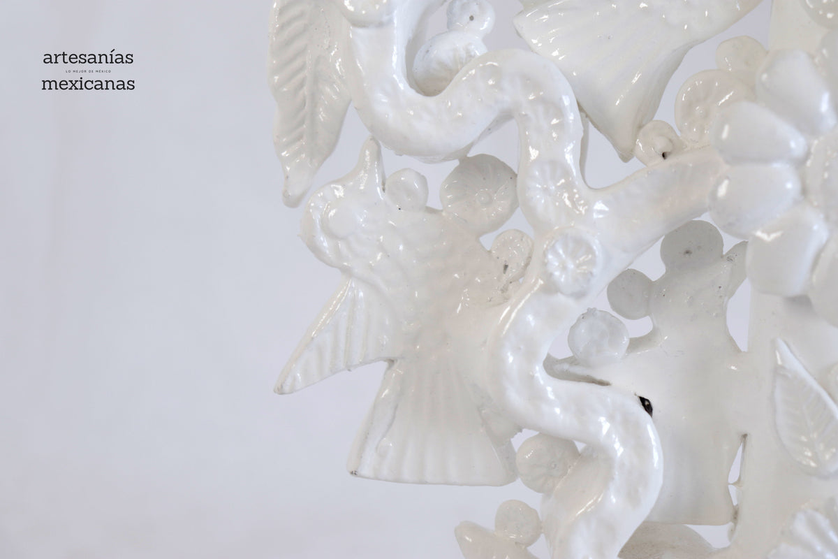 Candelero de 5 velas blanco - 26 cm. 10.2 in