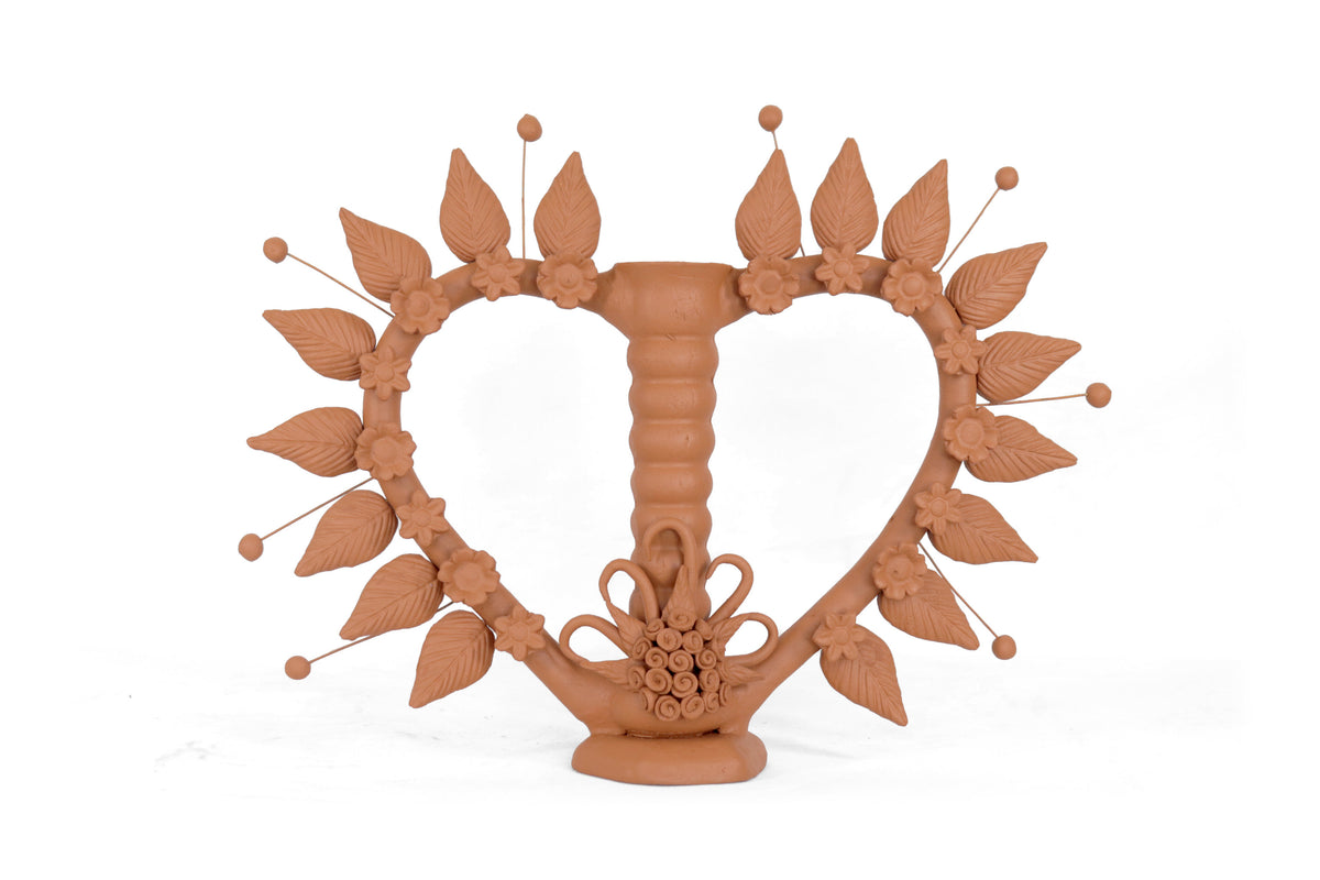Candelero de Corazón de Barro