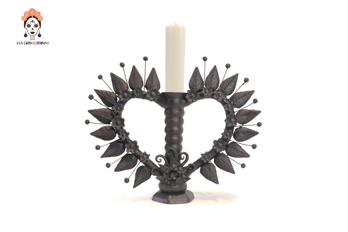 Candelero de Corazón Negro