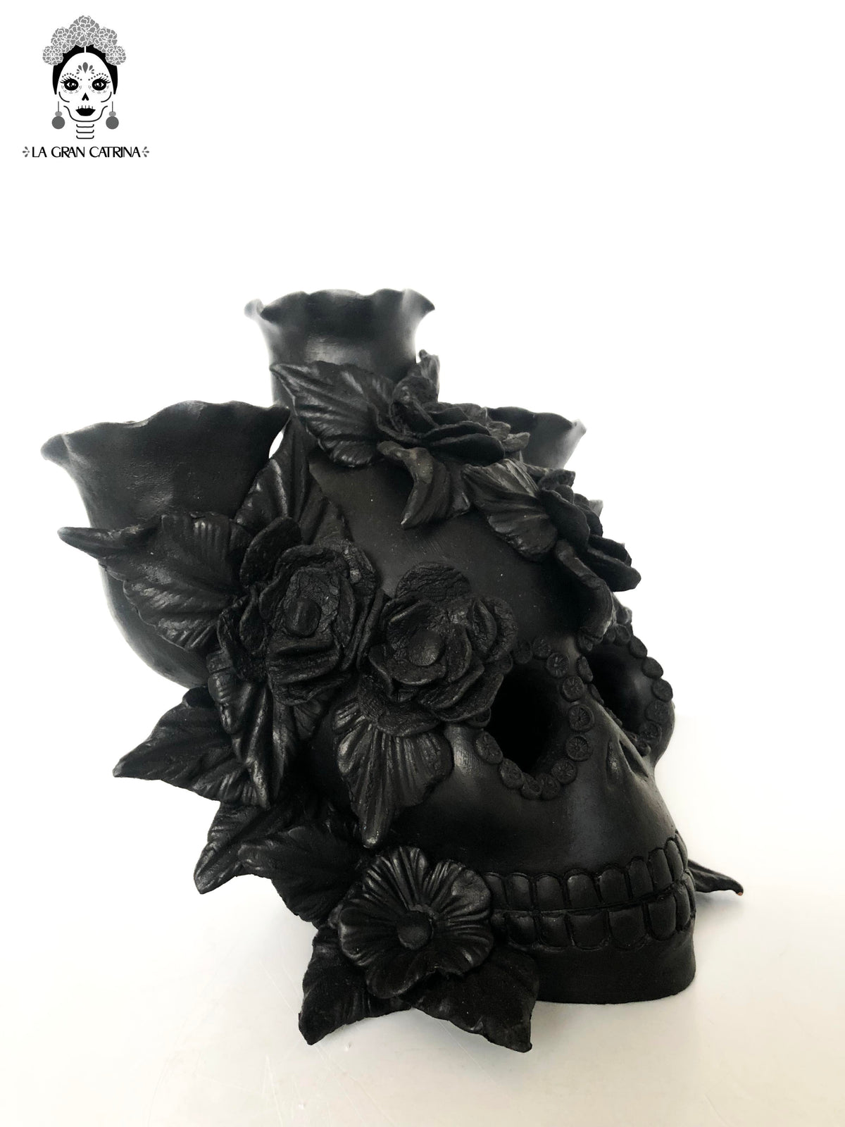 Candelero de Día de Muertos para 3 velas - Modelo #2