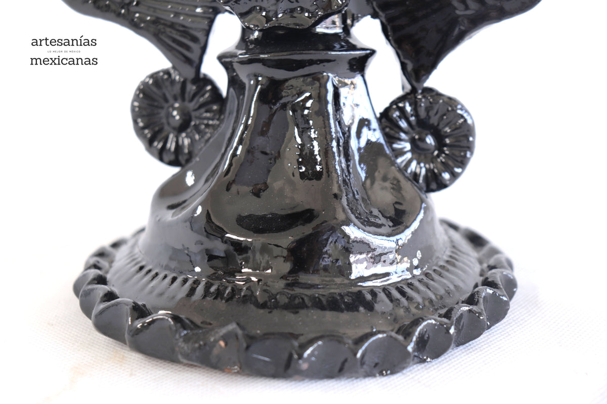 Candelero de 3 velas negro - 23 cm. 9 in