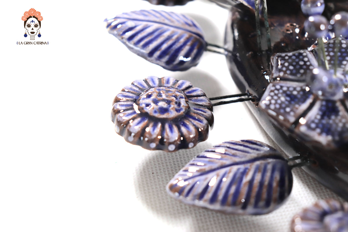 Corona de Adviento Azul - 35 cm. 13.7 in.