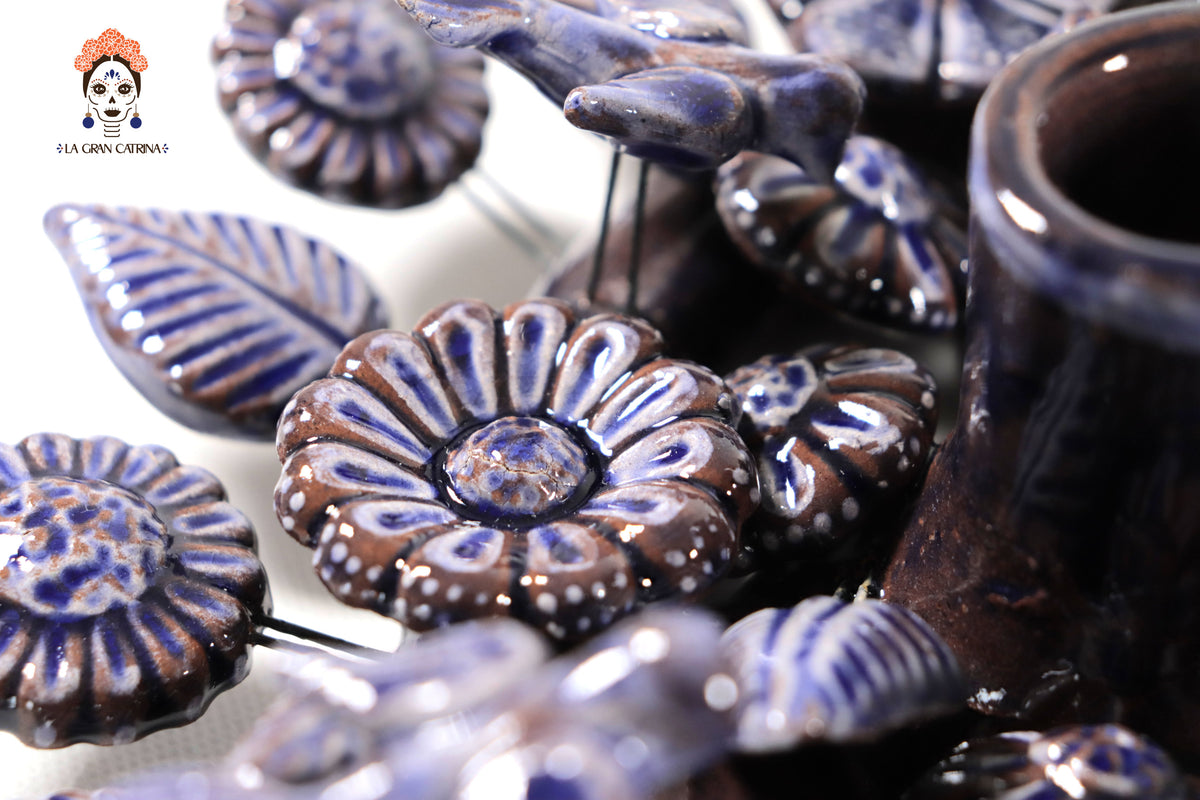 Corona de Adviento Azul - 35 cm. 13.7 in.