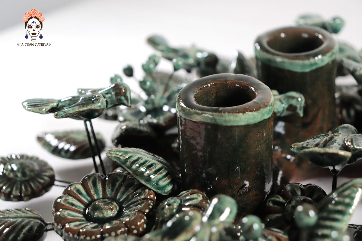 Corona de Adviento Verde - 35 cm. 13.7 in.