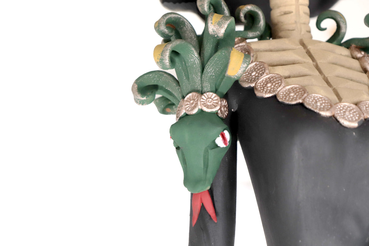 Catrina Garbancera vestida de flores rojas - 100 cm. 40 in.